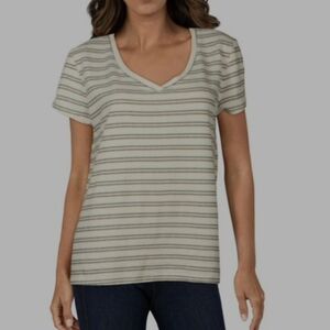 Joe's Jeans Striped V-neck Loungewear Nightwear Top Medium white black Knit